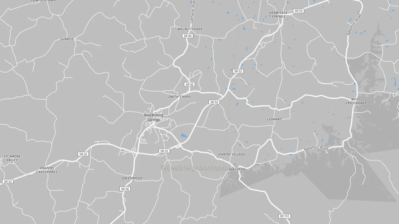 Transit Grade map of 37150, TN