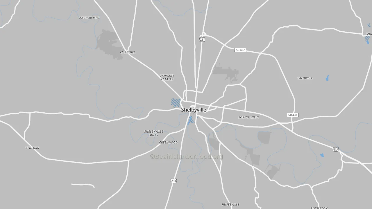 Transit Grade map of 37160, TN