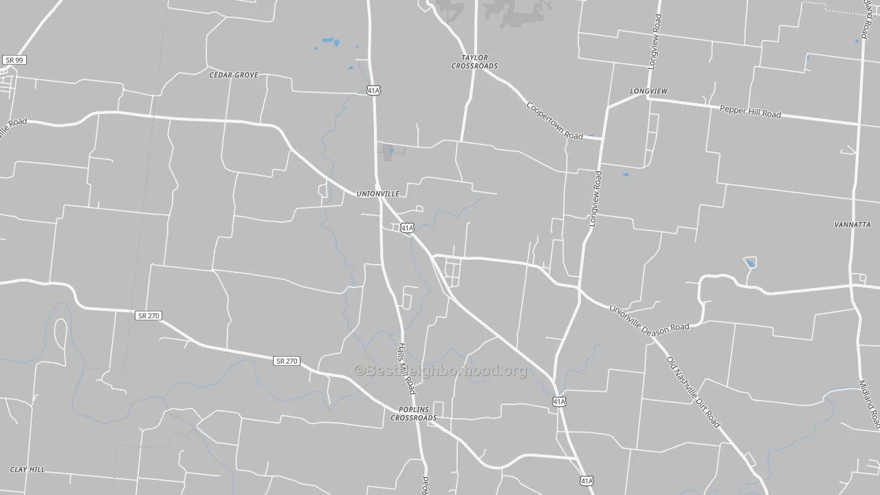 Transit Grade map of 37180, TN