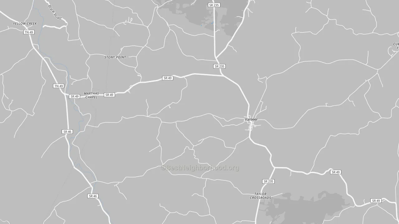 Transit Grade map of 37181, TN