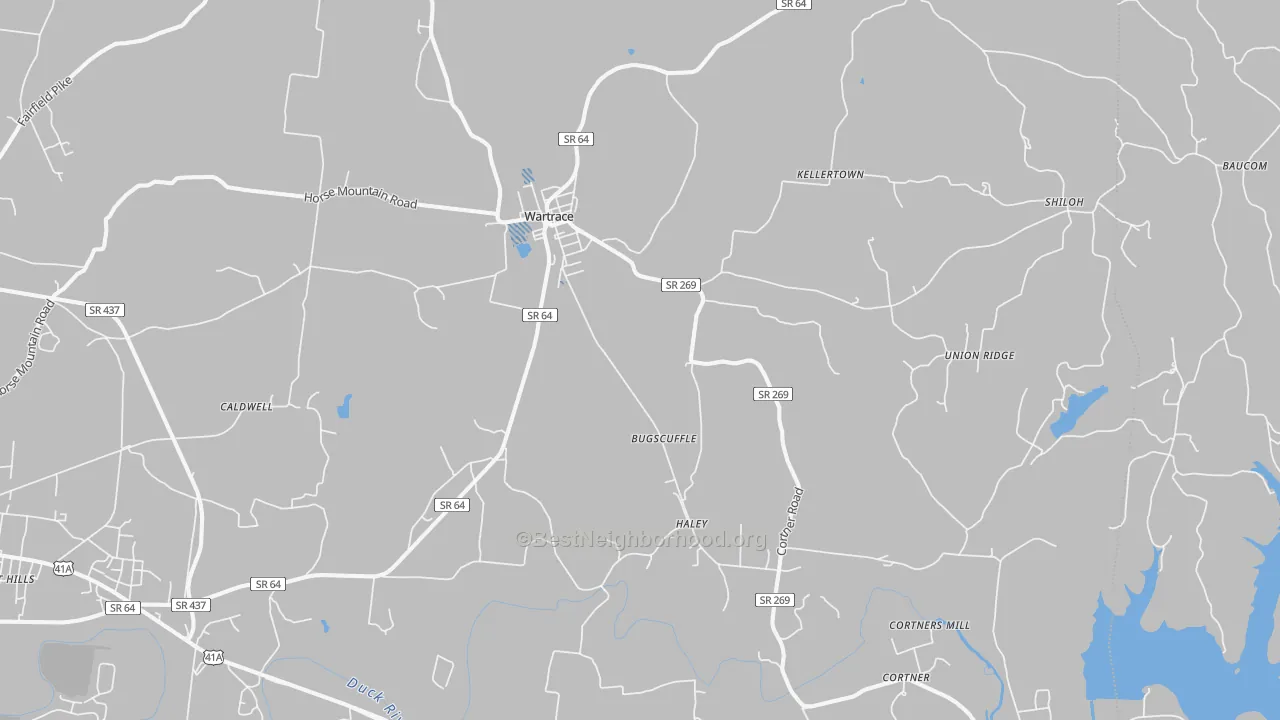 Transit Grade map of 37183, TN