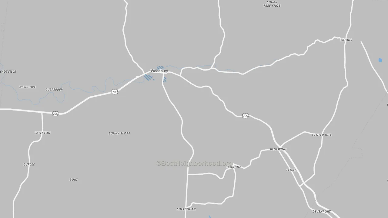 Transit Grade map of 37190, TN