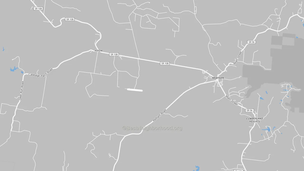Transit Grade map of 37301, TN