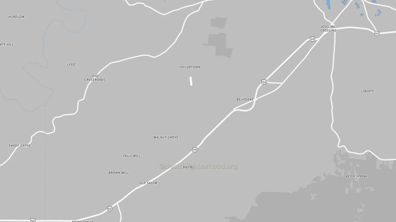 Transit Grade map of 37306, TN