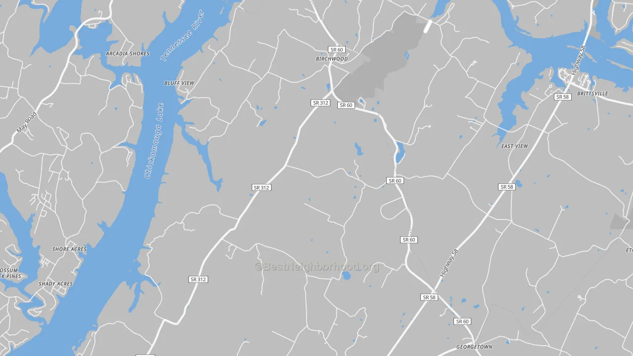 Transit Grade map of 37308, TN
