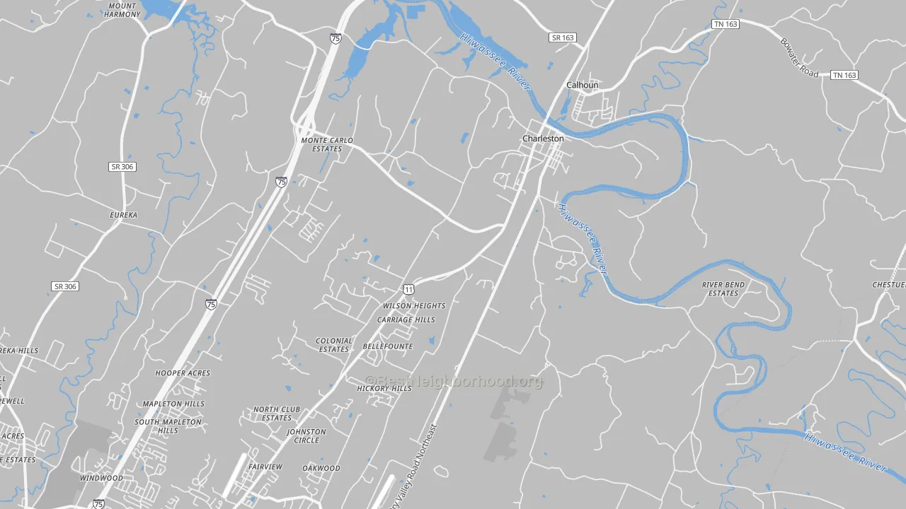 Transit Grade map of 37310, TN
