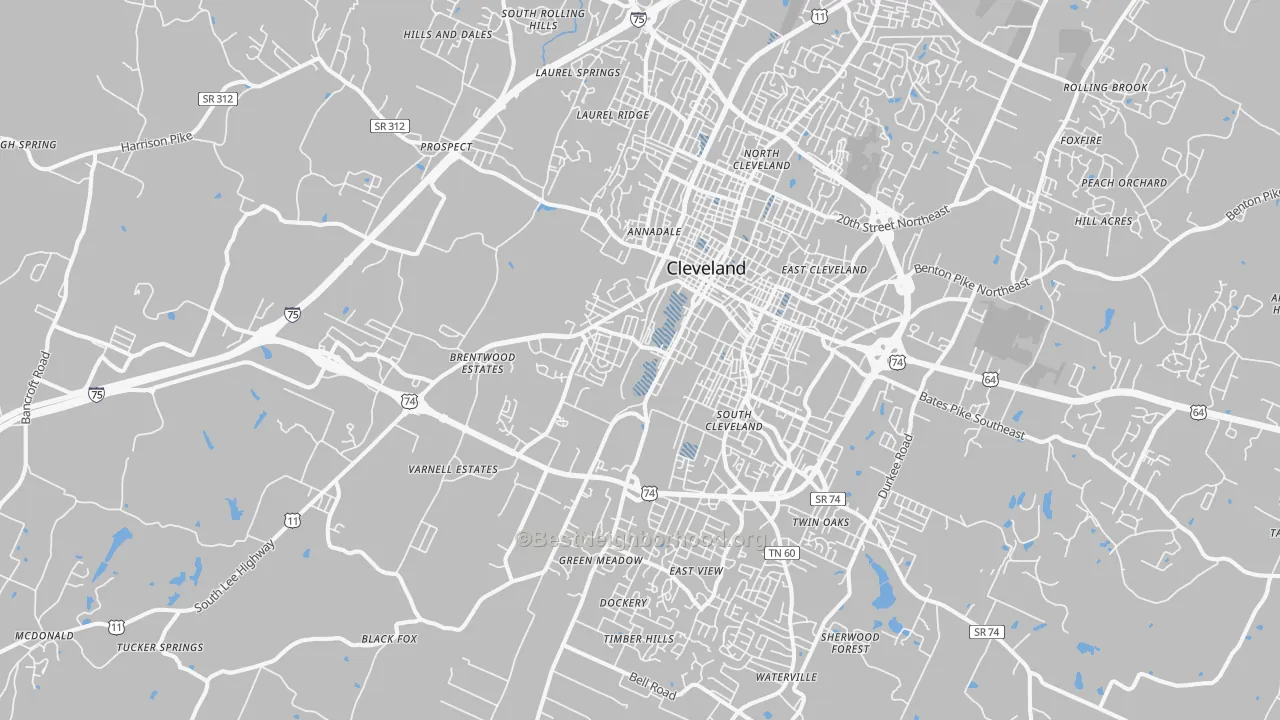 Transit Grade map of 37311, TN