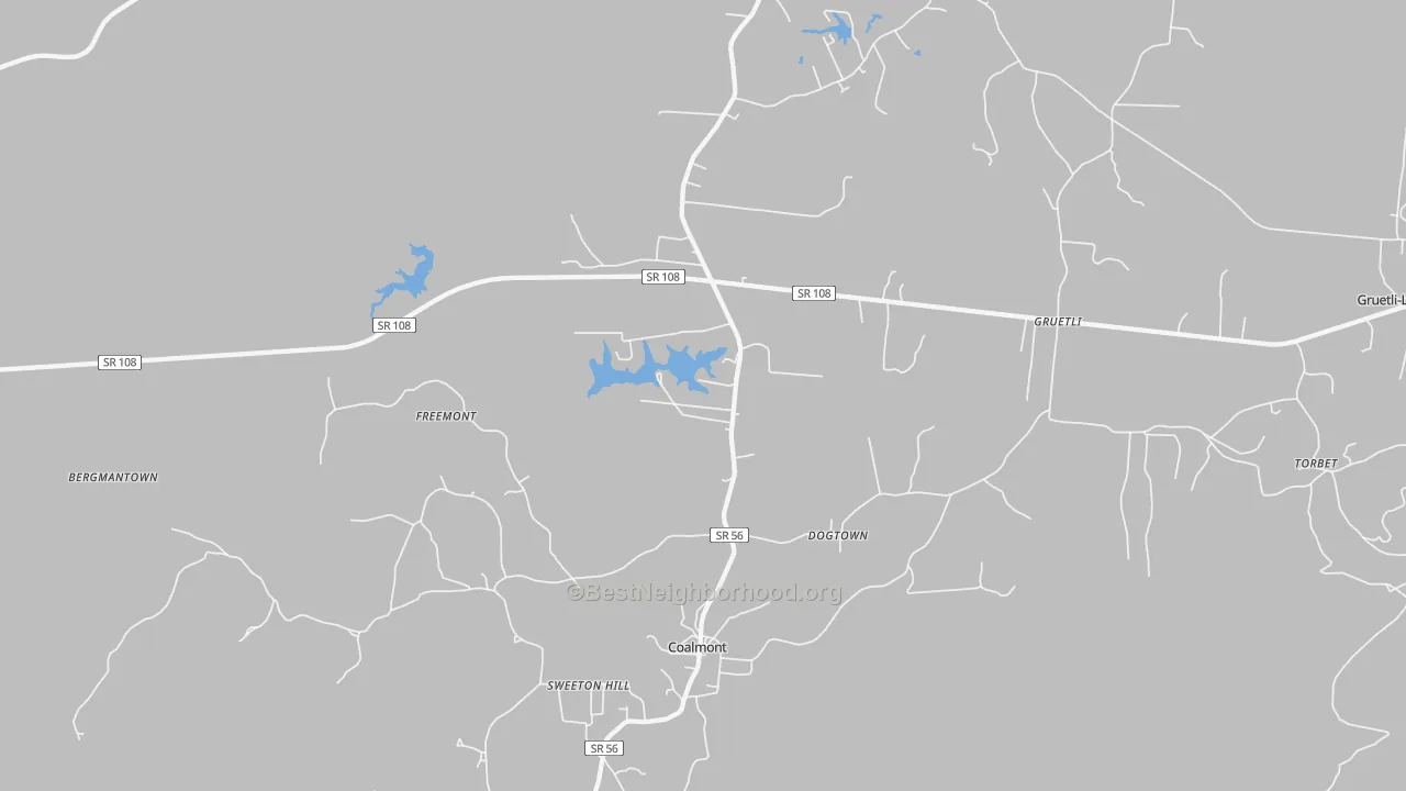 Transit Grade map of 37313, TN