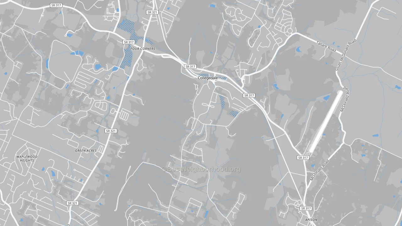 Transit Grade map of 37315, TN