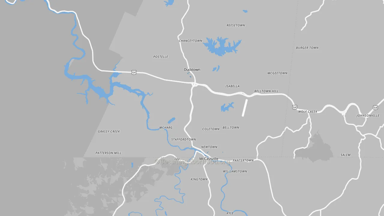 Transit Grade map of 37317, TN