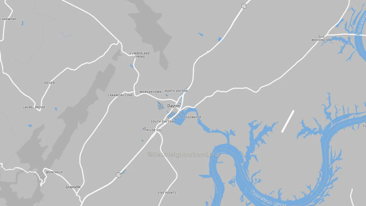 Transit Grade map of 37321, TN