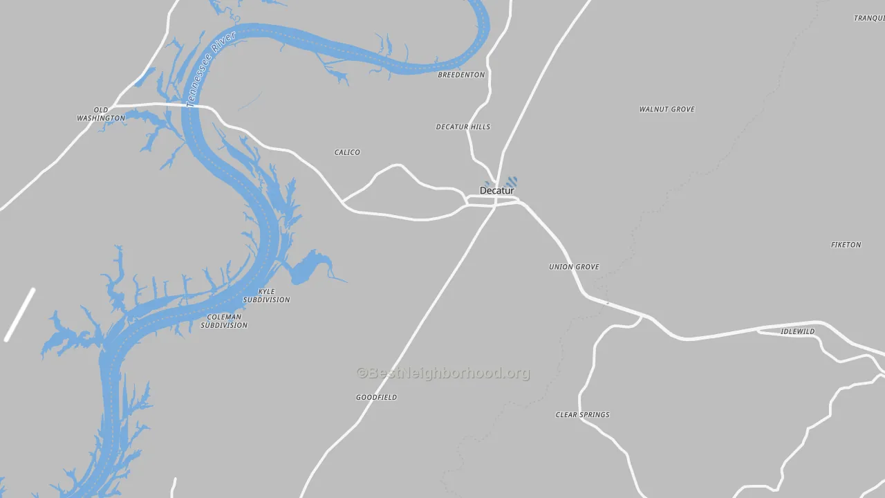 Transit Grade map of 37322, TN