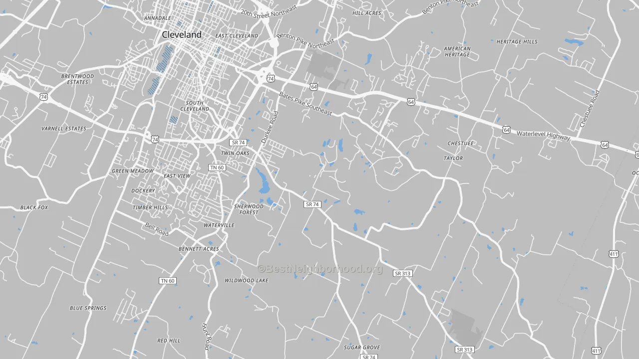 Transit Grade map of 37323, TN