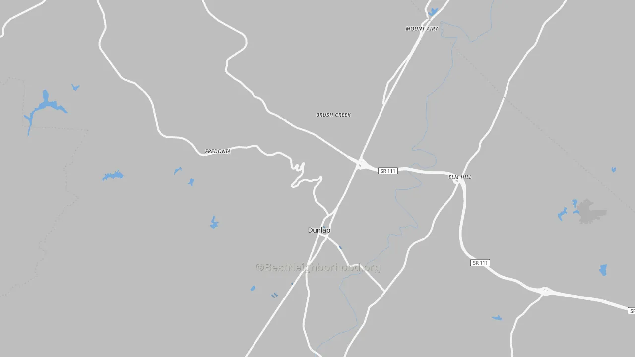 Transit Grade map of 37327, TN