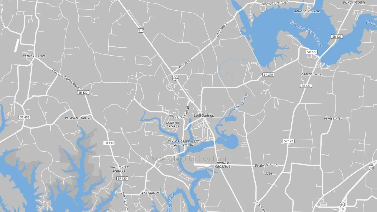Transit Grade map of 37330, TN