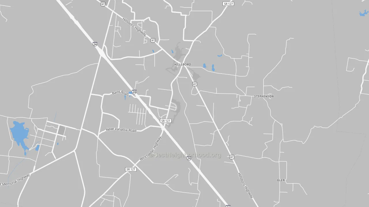 Transit Grade map of 37342, TN
