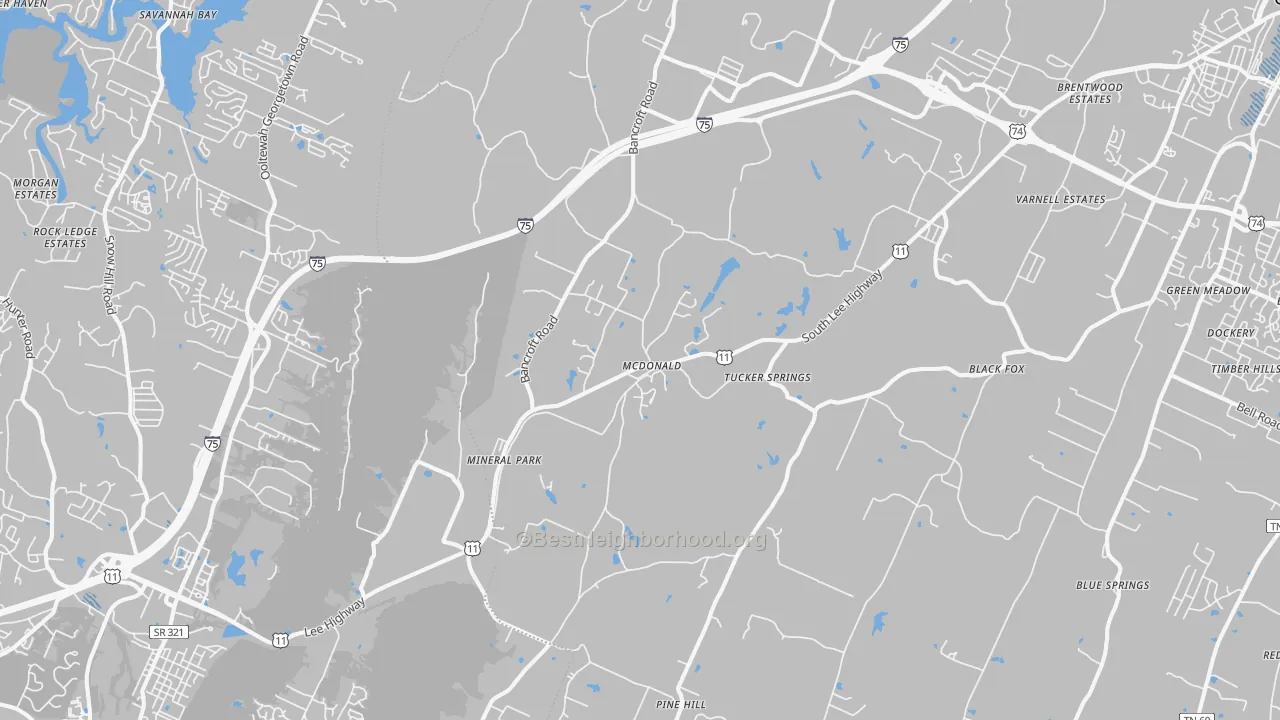 Transit Grade map of 37353, TN