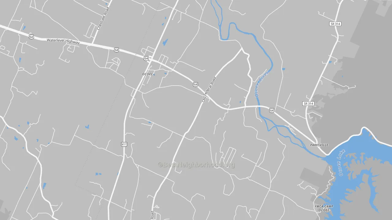 Transit Grade map of 37361, TN