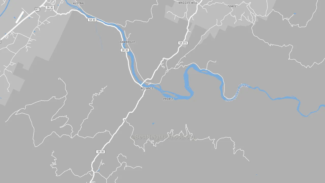 Transit Grade map of 37369, TN