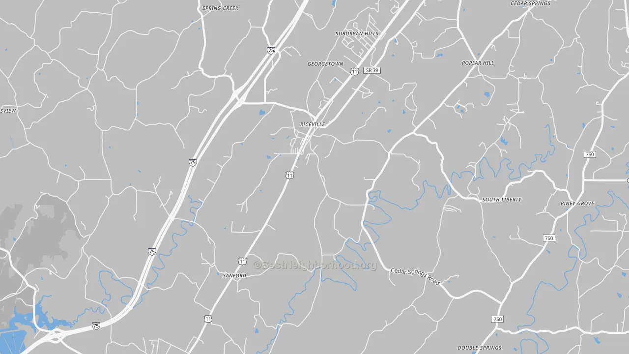 Transit Grade map of 37370, TN