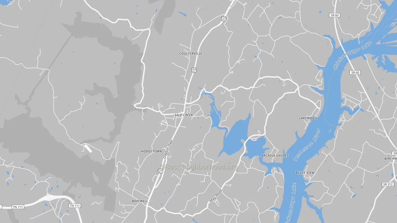 Transit Grade map of 37373, TN