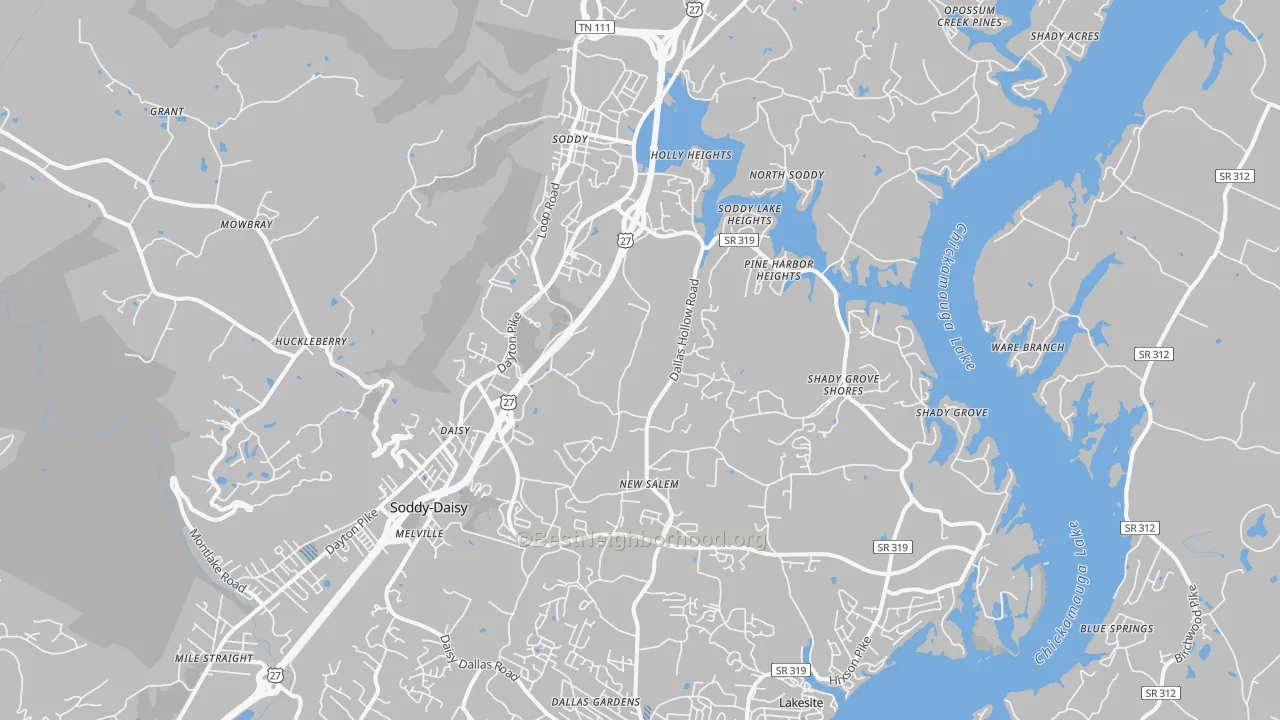 Transit Grade map of 37379, TN