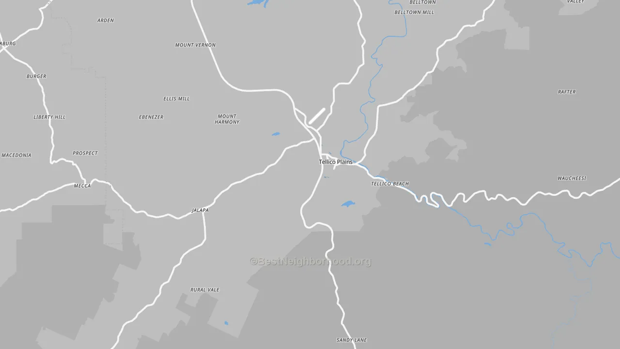 Transit Grade map of 37385, TN