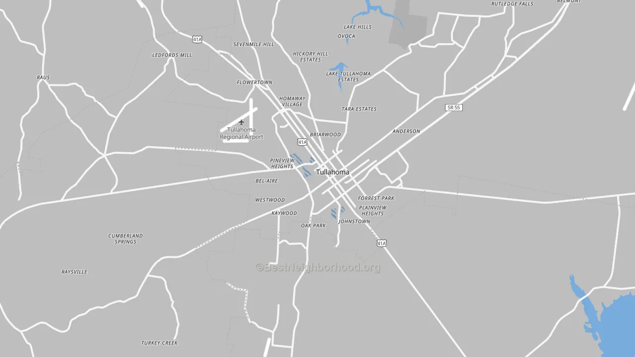 Transit Grade map of 37388, TN