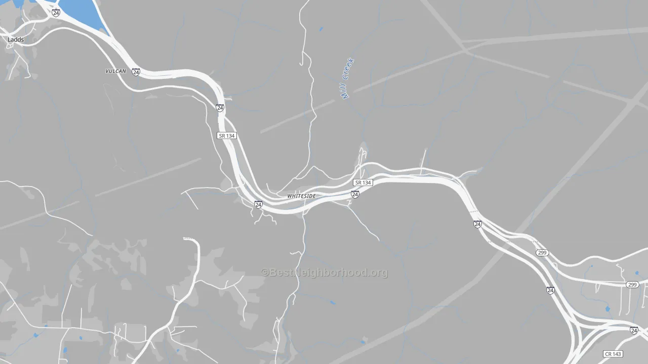 Transit Grade map of 37396, TN