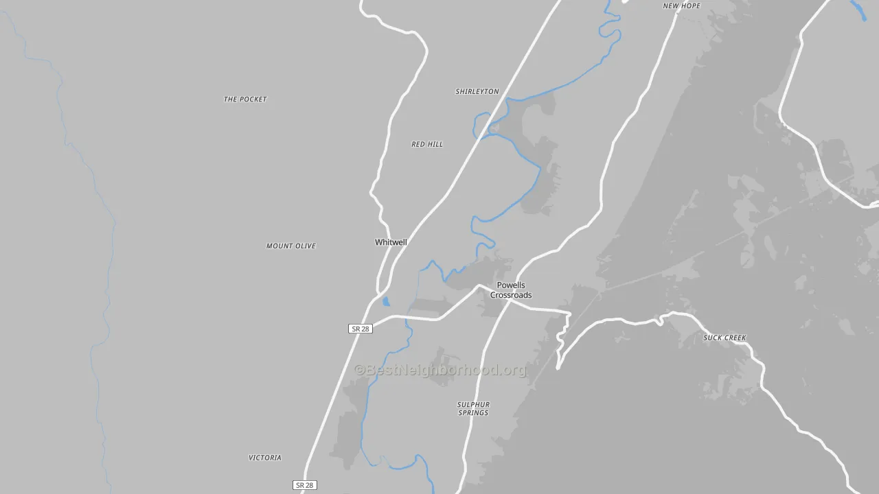 Transit Grade map of 37397, TN
