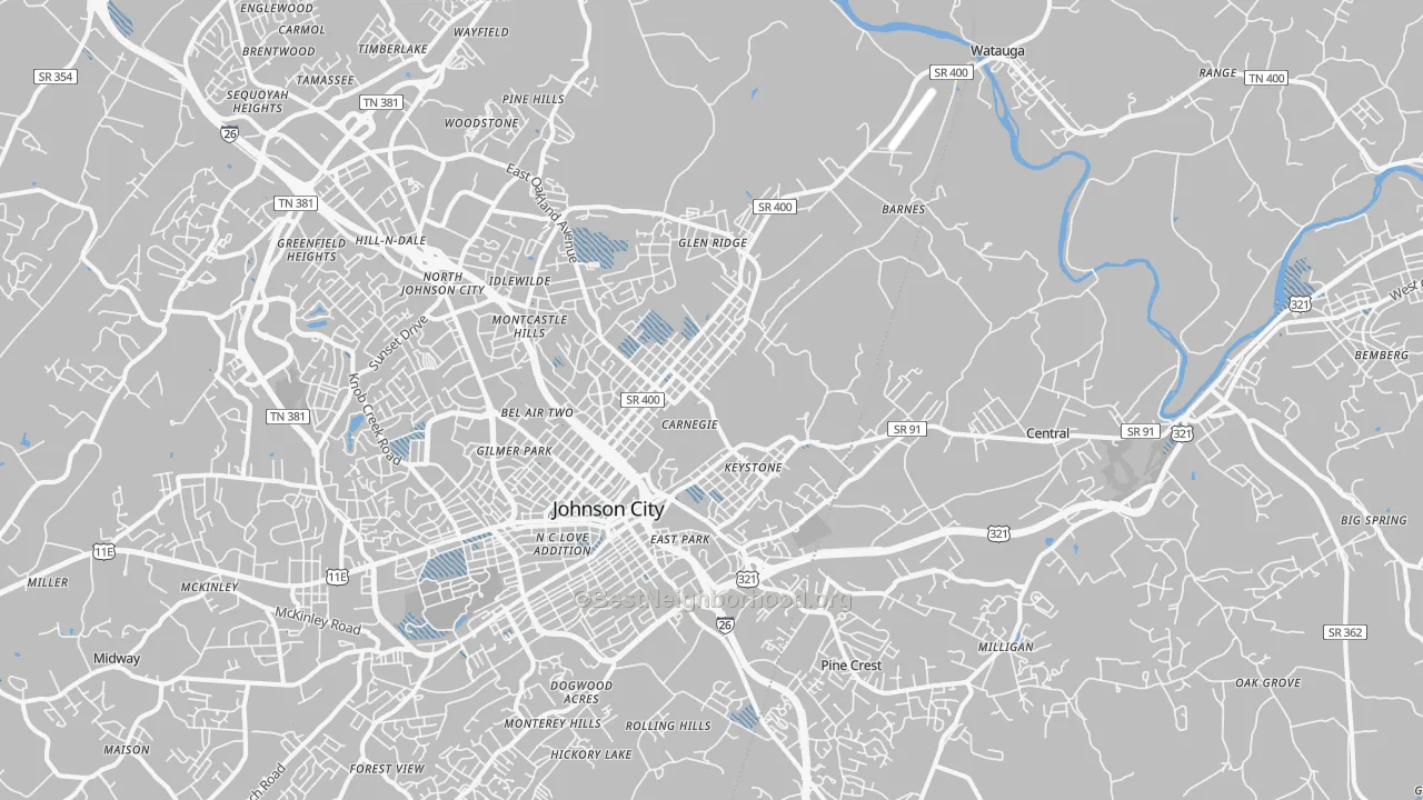 Transit Grade map of 37601, TN