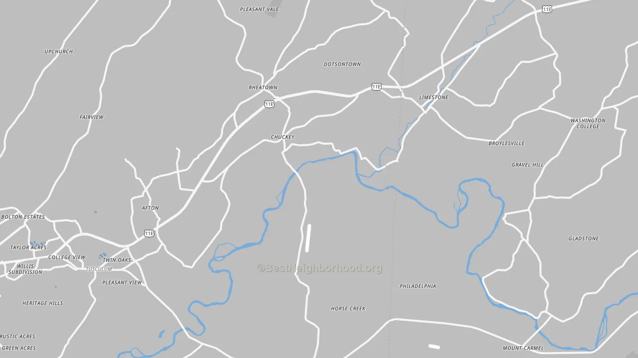Transit Grade map of 37641, TN