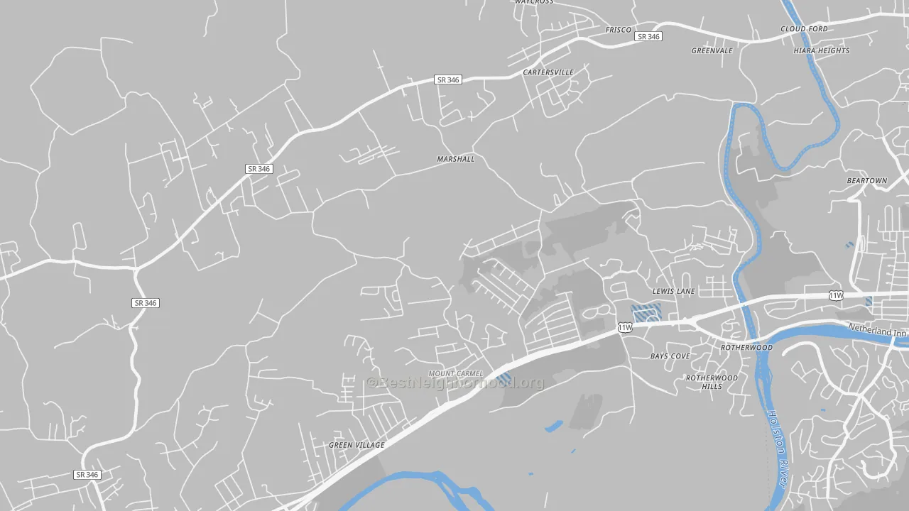 Transit Grade map of 37645, TN