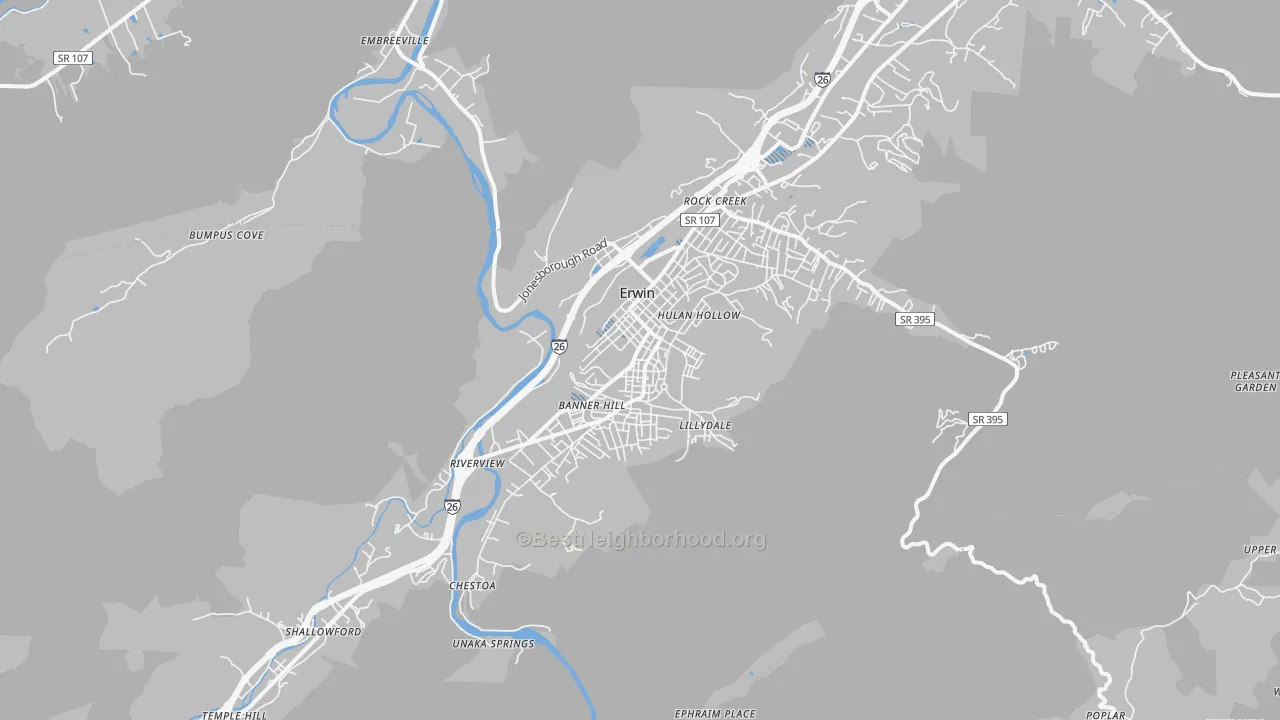 Transit Grade map of 37650, TN