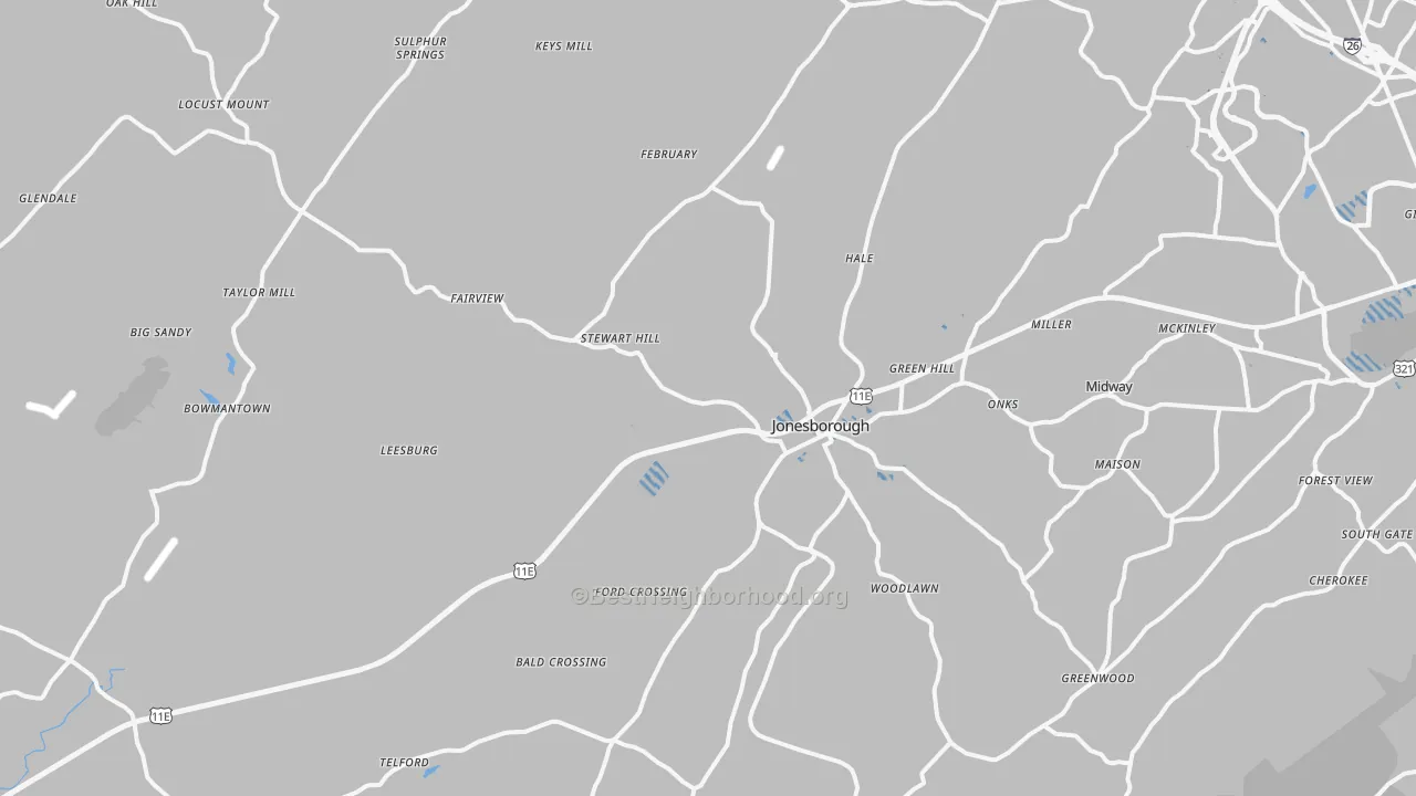Transit Grade map of 37659, TN