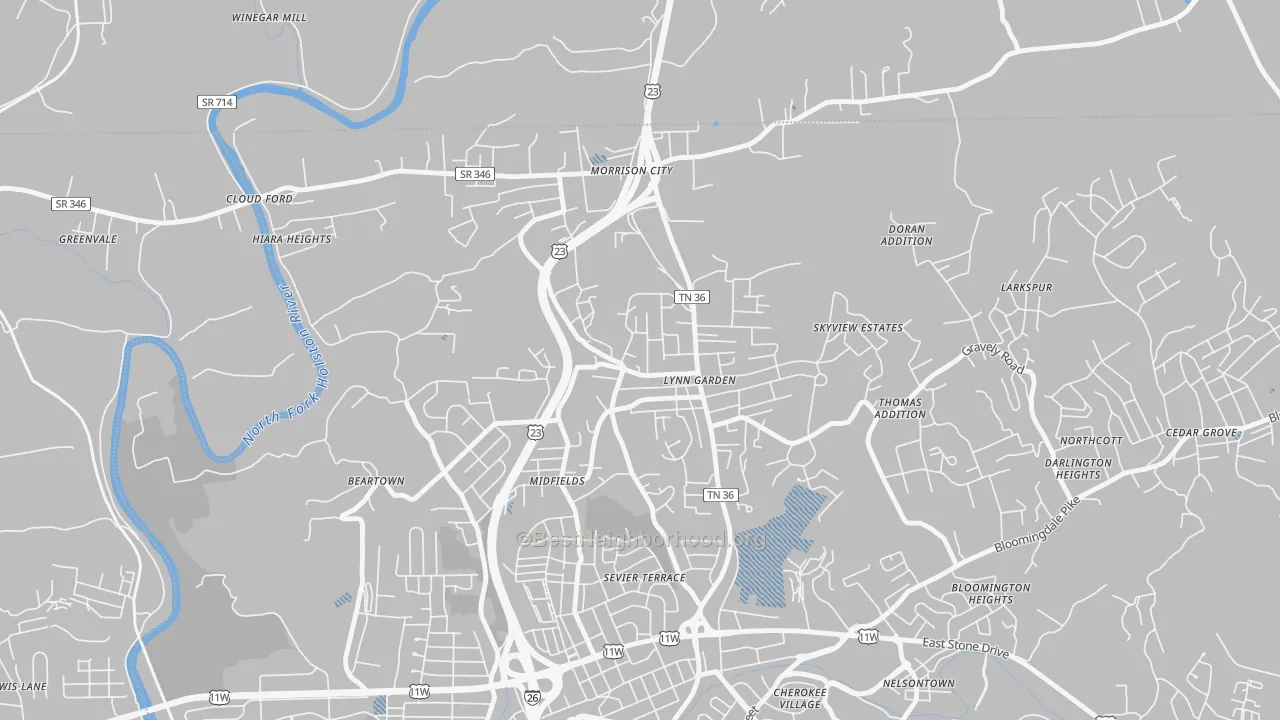 Transit Grade map of 37665, TN