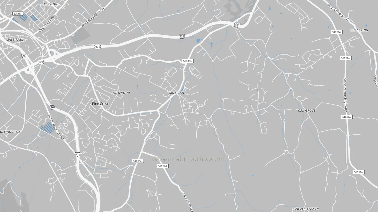 Transit Grade map of 37682, TN