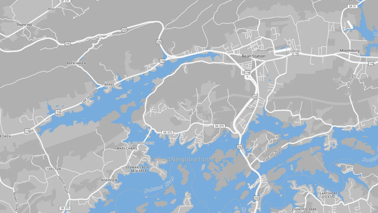 Transit Grade map of 37708, TN