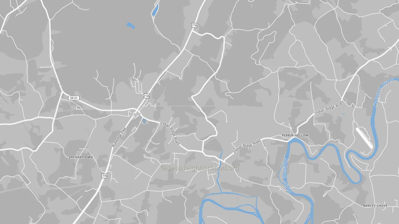 Transit Grade map of 37709, TN