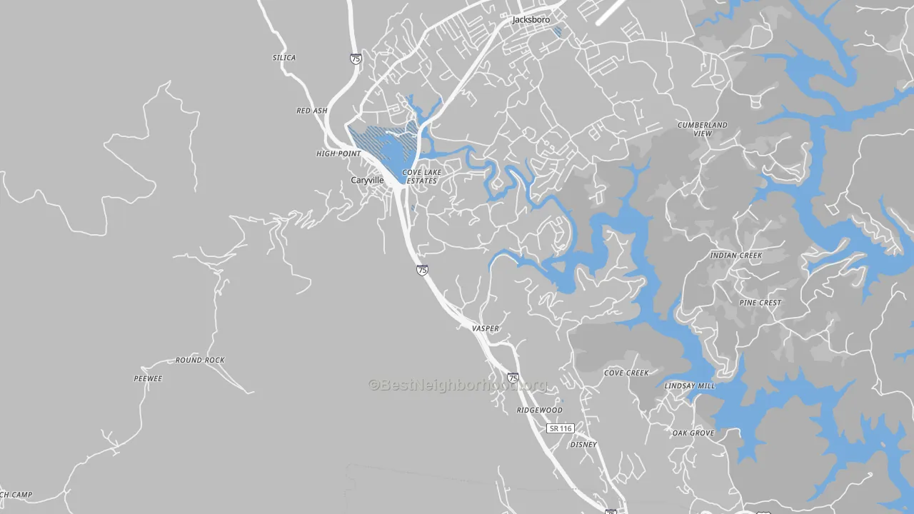 Transit Grade map of 37714, TN