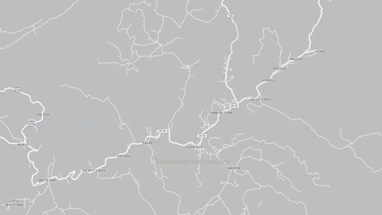 Transit Grade map of 37715, TN