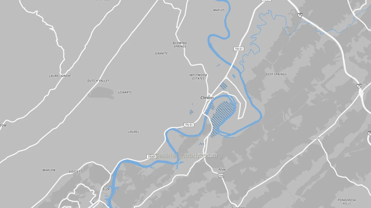 Transit Grade map of 37716, TN