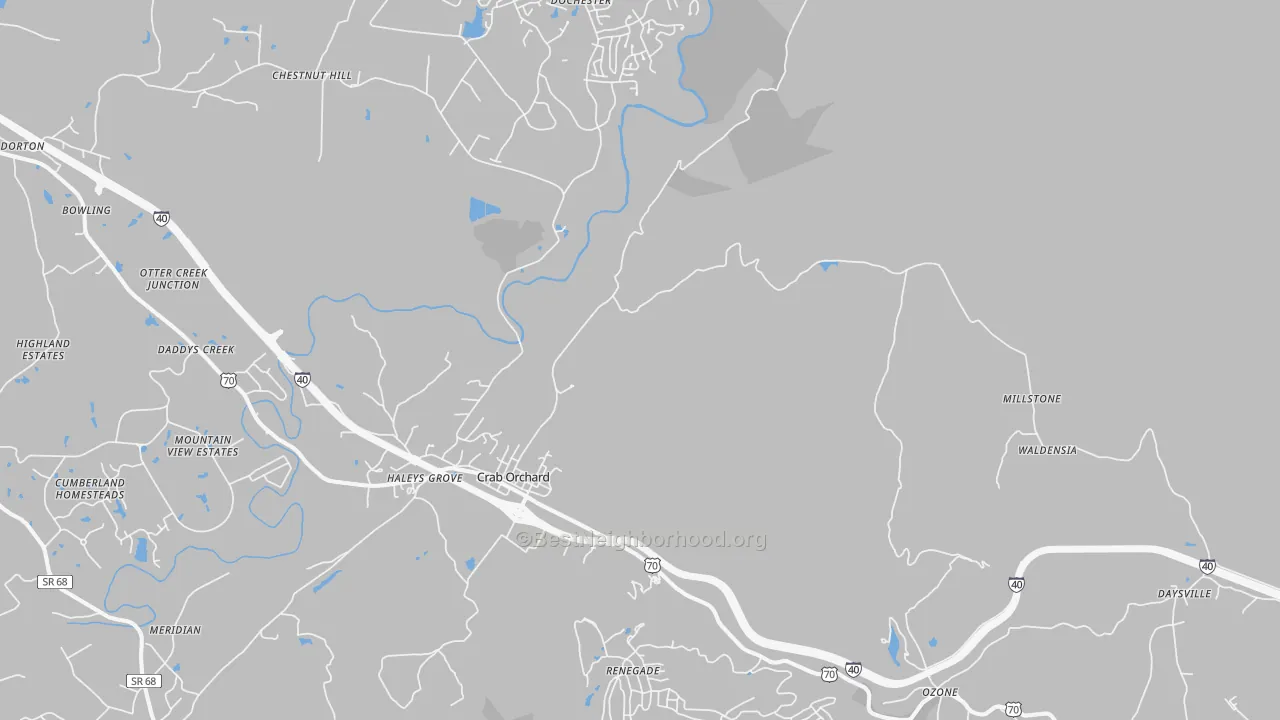 Transit Grade map of 37723, TN