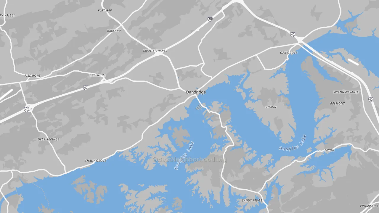 Transit Grade map of 37725, TN