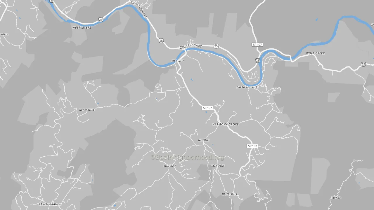 Transit Grade map of 37727, TN