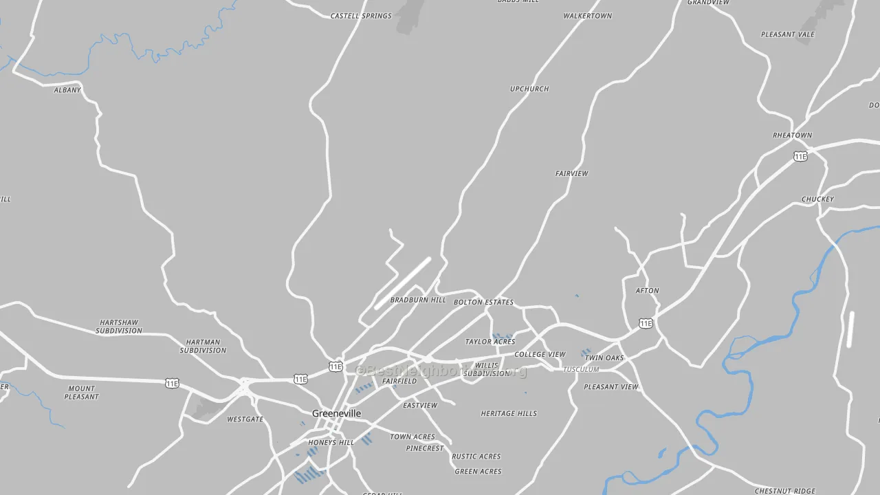 Transit Grade map of 37745, TN