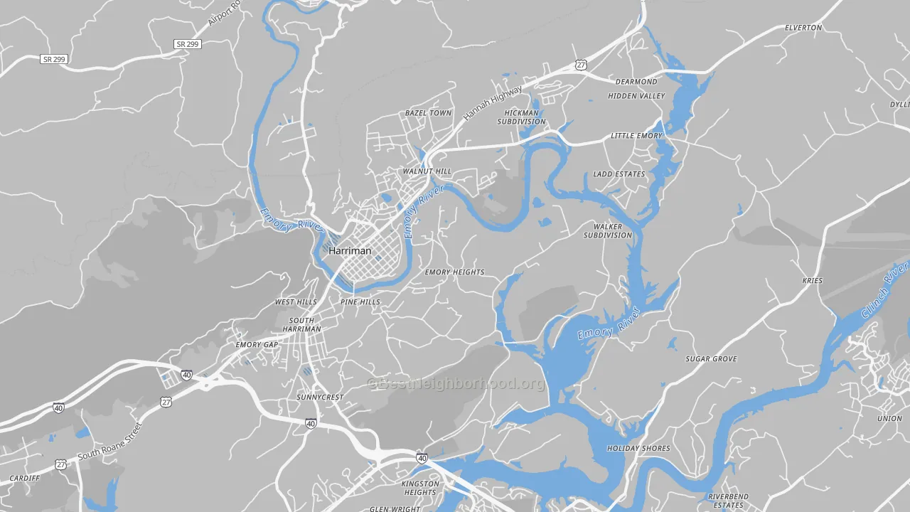 Transit Grade map of 37748, TN