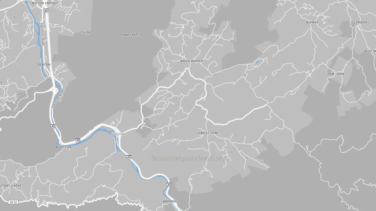 Transit Grade map of 37753, TN