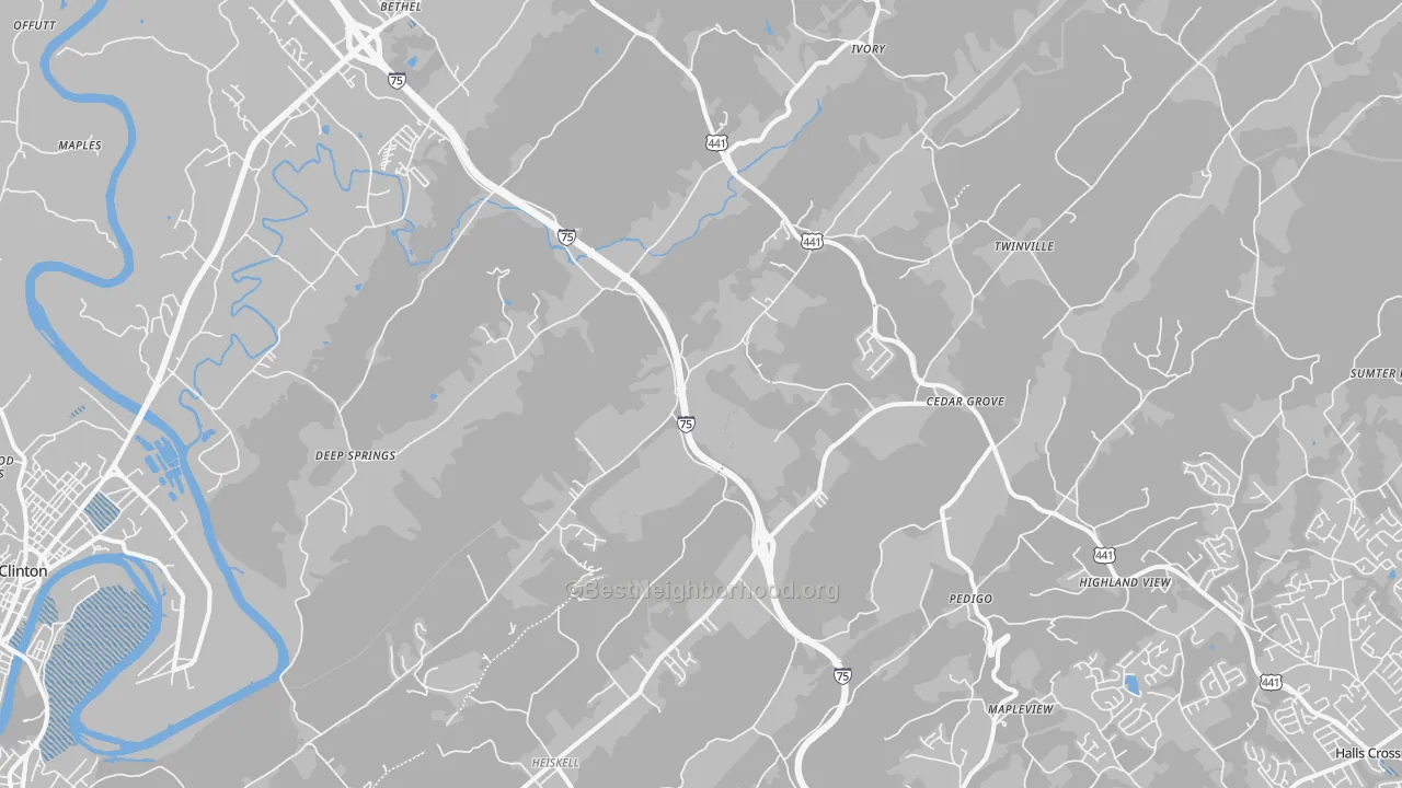 Transit Grade map of 37754, TN