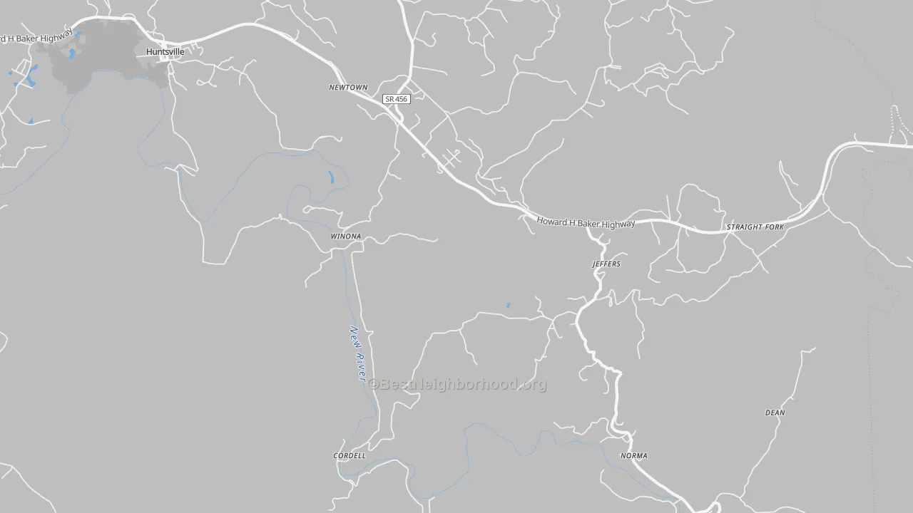 Transit Grade map of 37756, TN